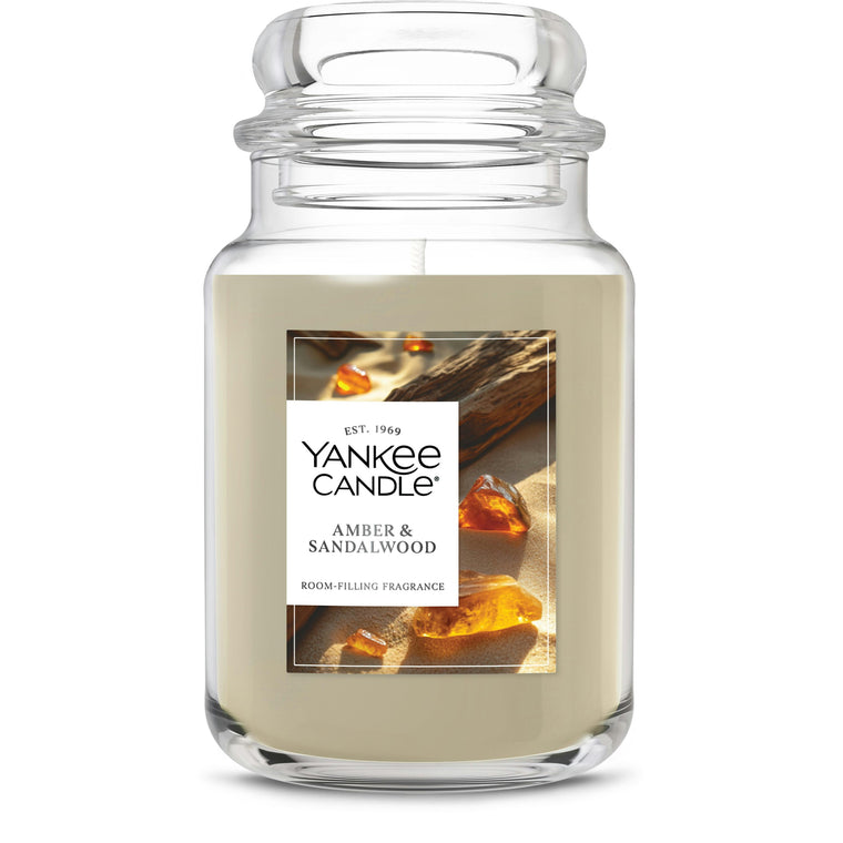 Amber & Sandalwood Original Large Jar Candle D6