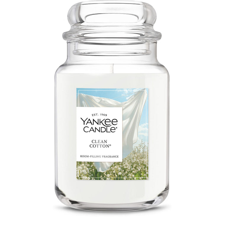 Clean Cotton® Original Large Jar Candle X6