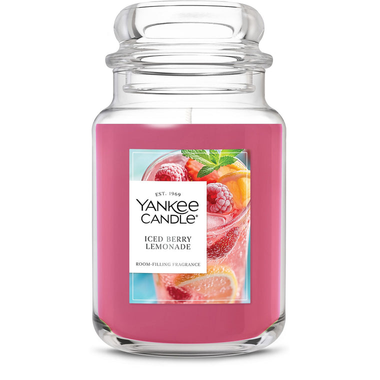 Iced Berry Lemonade Original Large Jar Candle Y6