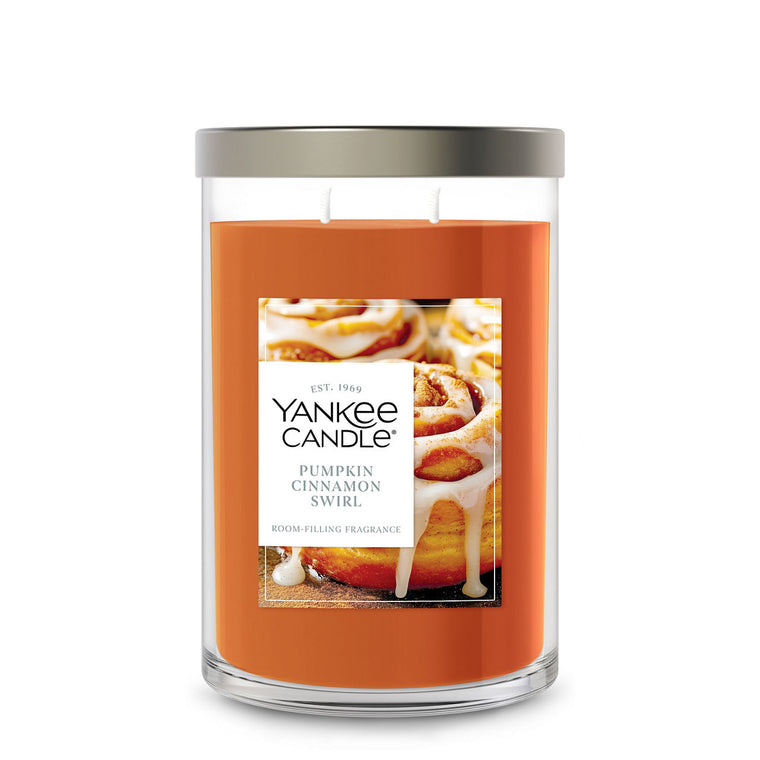 Pumpkin Cinnamon Swirl Large Tumbler Candle H4