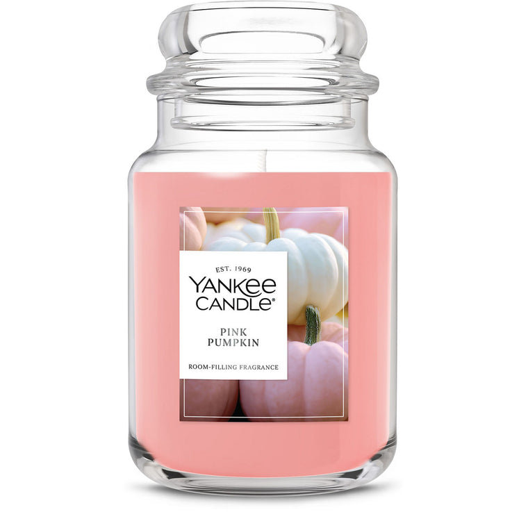 Pink Pumpkin Original Large Jar Candle I1