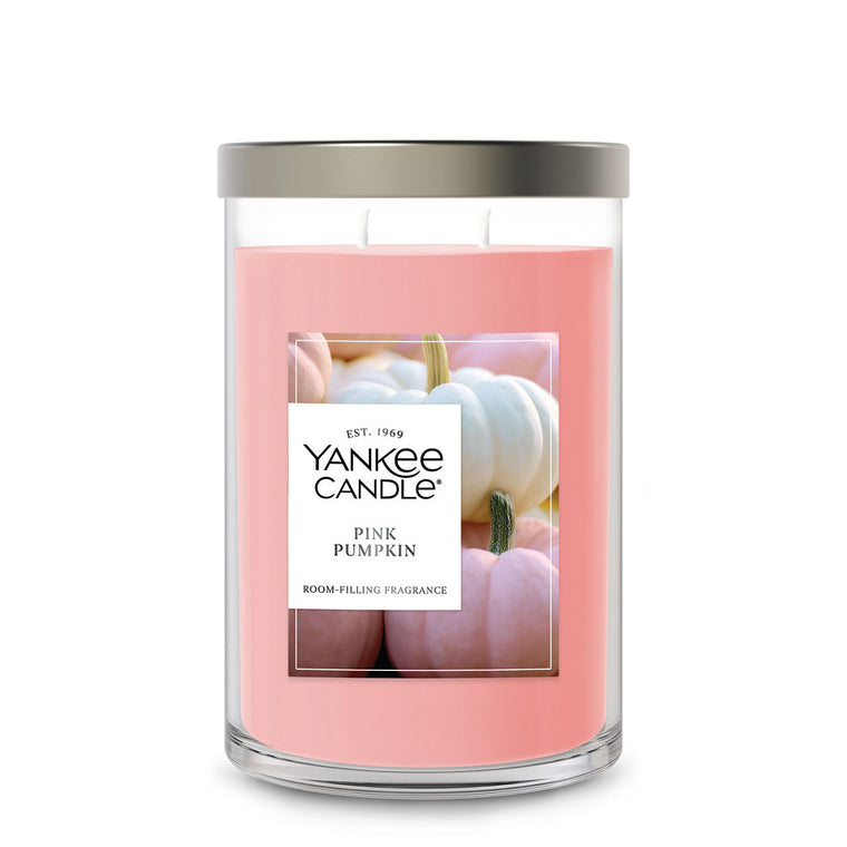Pink Pumpkin Large Tumbler Candle T2