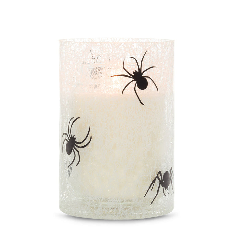 Spider Web Jar Candle Holder A9