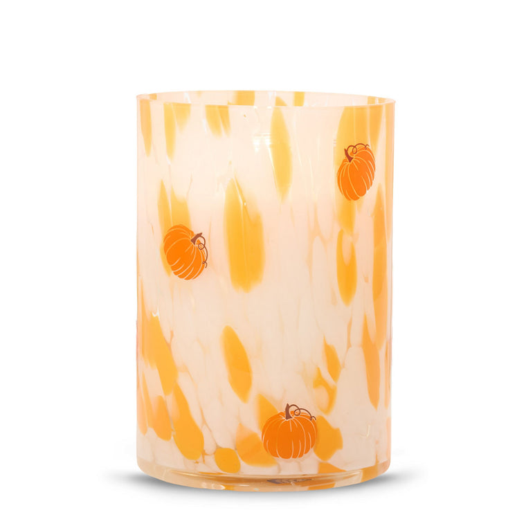 Pumpkin Painter Jar Candle Holder N2