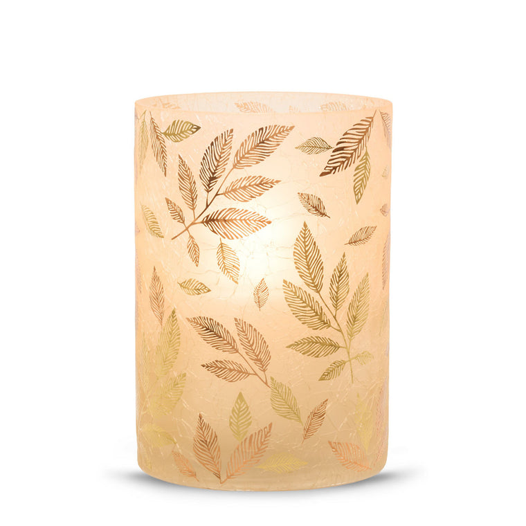 Frosted Gold Jar Candle Holder V1