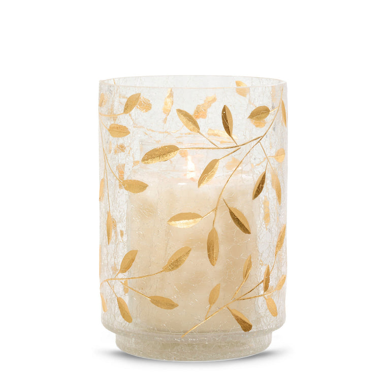 Gold Blossom Jar Candle Holder L4