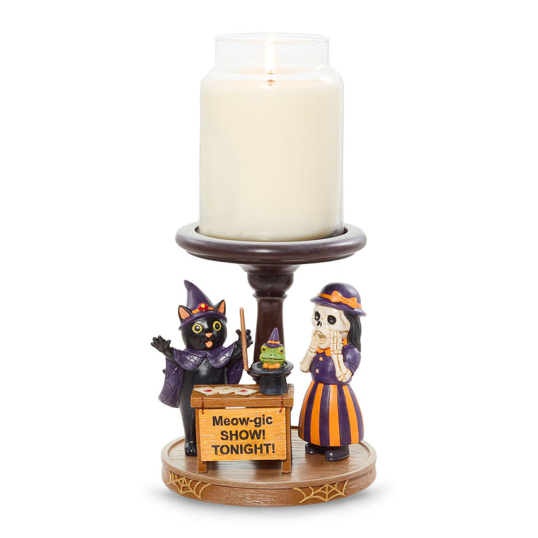 Bonebury Lane Meow-gic Show Candle Pedestal Y8