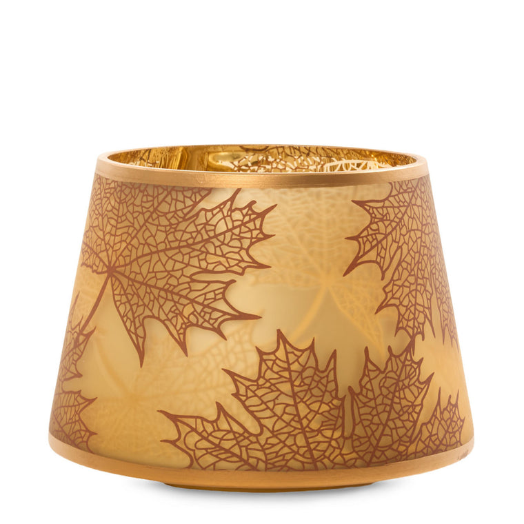 Crackle Leaves Jar Candle Shade H1